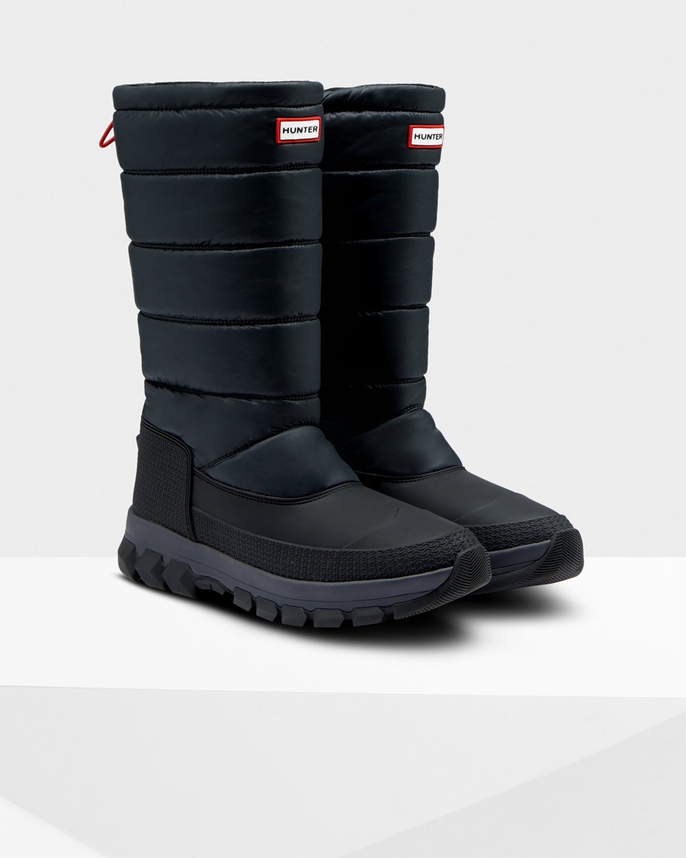 Mens Snow Boots - Hunter Original Insulated Tall (96VYGEXBU) - Black